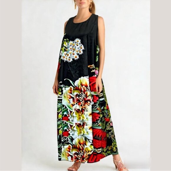 Floral Sheath Midi Dress for Weddings SMALL MEDIUM FIT - Picture 1 of 13